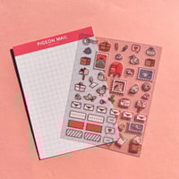 Image 1 of Pigeon Mail - A6 Clear Vinyl Sticker Sheet