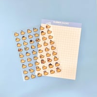 Rubber Ducks - A6 Clear Vinyl Sticker Sheet