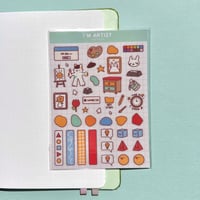 Image 2 of I'm artist - A6 Clear Vinyl Sticker Sheet