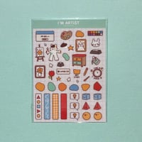 Image 3 of I'm artist - A6 Clear Vinyl Sticker Sheet