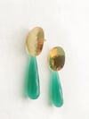 PENDIENTES ONIX - CALCEDONIA