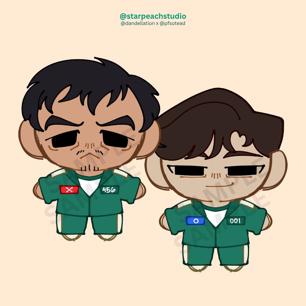 Image of 🦑 457 10cm dolls (squid game)