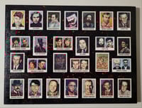 Image 1 of Homemade Serial Killer Poster Board  24" x 18" Birchwood Art Board & Serial Killer Trading Cards