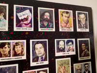 Image 3 of Homemade Serial Killer Poster Board  24" x 18" Birchwood Art Board & Serial Killer Trading Cards