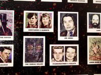 Image 5 of Homemade Serial Killer Poster Board  24" x 18" Birchwood Art Board & Serial Killer Trading Cards