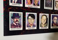 Image 7 of Homemade Serial Killer Poster Board  24" x 18" Birchwood Art Board & Serial Killer Trading Cards