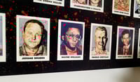 Image 8 of Homemade Serial Killer Poster Board  24" x 18" Birchwood Art Board & Serial Killer Trading Cards