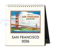 Image 1 of Cavallini & Co. San Francisco 2026 Easel Desk Calendar