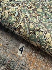 Image 8 of 'Verdant Greens' // earthy green hand marbled papers, select from drop-down 