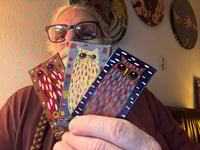 Image 2 of Kevin Seconds - Tiny Haiku Owls / 3-Piece Micro Art Set Series, Vol. 1 / #10 of 30 
