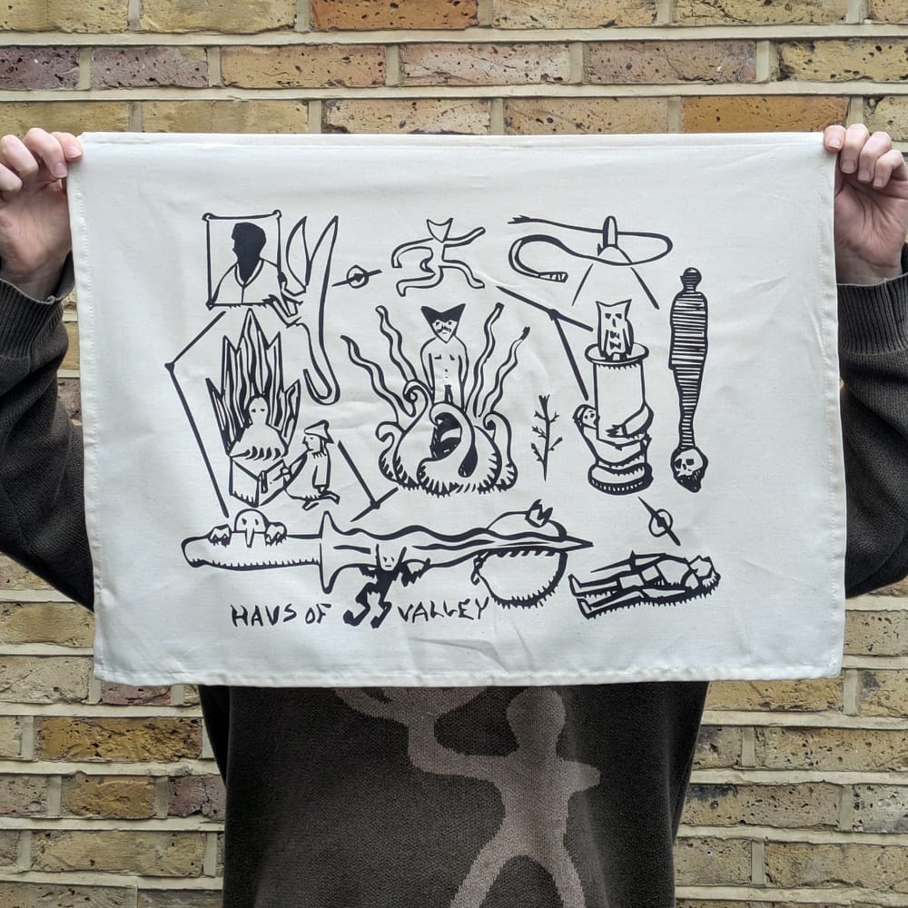 Haus of Valley commemorative tea towel