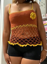 Image 1 of Marigold Crochet Tank