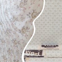 Image 1 of 1970s Vintage Crown Wallpaper Rolls - Floral Flowers 60s Retro MCM Neutral Ditsy - (Set of 3)