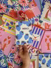 Image 3 of Carte de Voeux "Merci" - Fraises