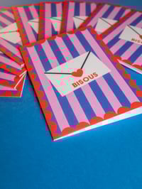 Image 3 of Carte de Voeux "Bisous" - Lettre