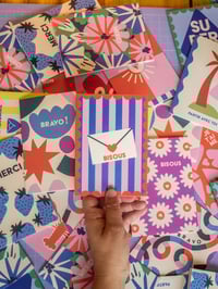 Image 5 of Carte de Voeux "Bisous" - Lettre