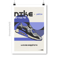 Image 1 of Sneaker Poster Nike Air Max 90 x Patta Waves (2025)