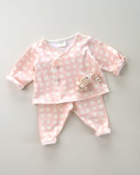 Image 3 of LEGGING ALMA carreaux, rose | Coton biologique