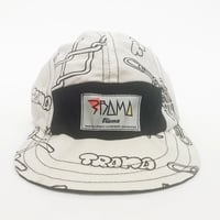 Image 1 of SOFT CAP - FENCE - ECRU - NOIR