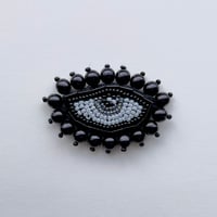 Image 1 of Eye Beaded Brooch