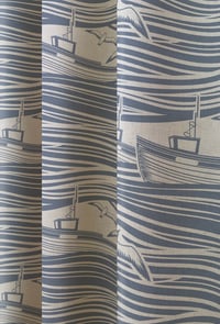 Image 3 of Whitby Linen Fabric - Washed Denim