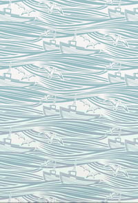 Image 3 of Whitby Linen Fabric - High Tide