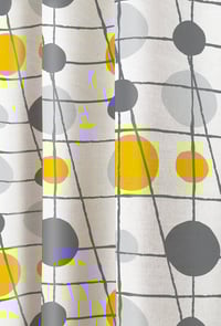Image 3 of Festival Pavilion Linen Fabric - Mustard