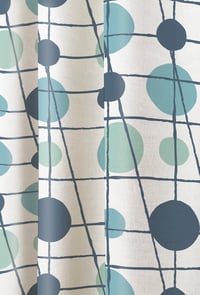 Image 4 of Festival Pavilion Linen Fabric - High Tide