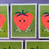 Mini carte riso : Fraise