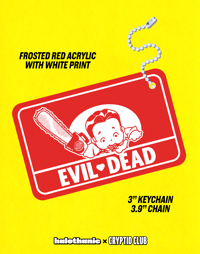 Image 3 of *PRE-ORDER* "EVIL ♥ DEAD" Canvas Pocket Tote w/ Keytag