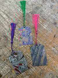 Image 5 of Tassel marbled gift tags // gift box of 15 tags (only one available) 