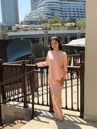 Image 1 of Light Pink Long Sleeve Rib Set