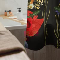 Image 3 of EGGcellence Poppies - Shower Curtain