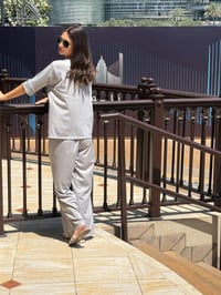 Image 2 of Light Grey Short Sleeve Rib Set