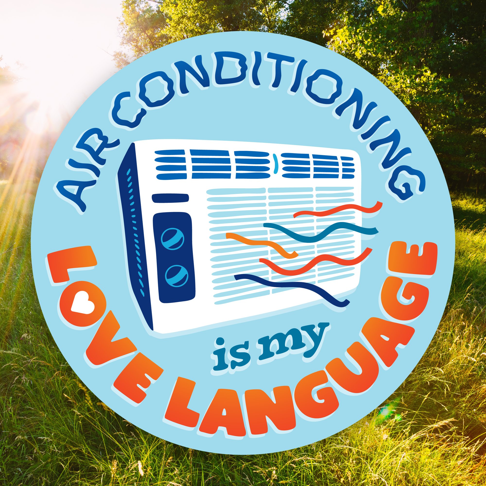 AIR CONDITIONING STICKER | Black Sheep Studio