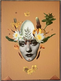 Image 3 of 1/2 OFF MID SUMMER CLEARANCE - The In Between - Original Mixed Media Collage -  Southwest Decor