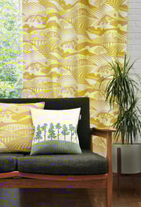 Image 2 of Moordale Linen Fabric - Mustard