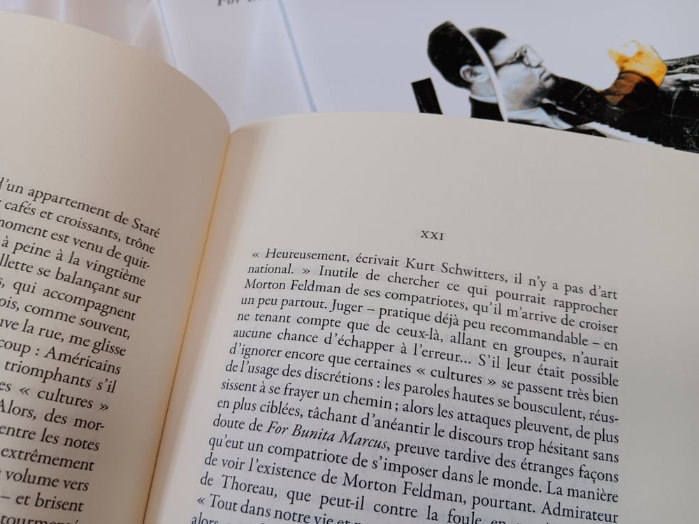 Image of Chez d'autres éditeurs ! Morton Feldman : For Bunita Marcus de Guillaume Belhomme