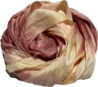 Image 1 of Ready To Ship! 10YD. SUNDIAL HAND DYED SARI SILK RIBBON BY COLOR BURST SILK