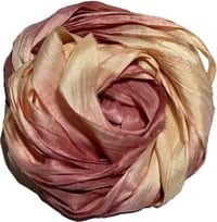 Image 2 of Ready To Ship! 10YD. SUNDIAL HAND DYED SARI SILK RIBBON BY COLOR BURST SILK