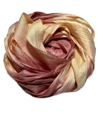 Image 4 of Ready To Ship! 10YD. SUNDIAL HAND DYED SARI SILK RIBBON BY COLOR BURST SILK