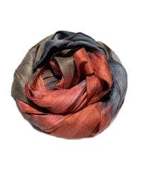 Image 4 of 10YD. BOULDER HAND DYED SARI SILK RIBBON BY COLOR BURST SILK