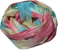 Image 5 of Ready To Ship! 10YD. SNO CONES HAND DYED SARI SILK RIBBON BY COLOR BURST SILK