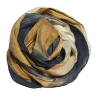 Image 2 of 10YD. BULLSEYE HAND DYED SARI SILK RIBBON BY COLOR BURST SILK