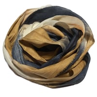 Image 4 of 10YD. BULLSEYE HAND DYED SARI SILK RIBBON BY COLOR BURST SILK