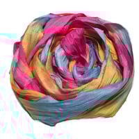 Image 5 of Ready To Ship! 10YD. SOLAR FLARE HAND DYED SARI SILK RIBBON BY COLOR BURST SILK