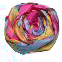 Image 6 of Ready To Ship! 10YD. SOLAR FLARE HAND DYED SARI SILK RIBBON BY COLOR BURST SILK