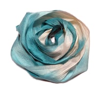 Image 2 of Ready To Ship! 10YD. TEA ROSE HAND DYED SARI SILK RIBBON BY COLOR BURST SILK