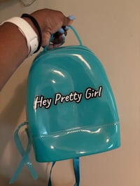 Image 2 of Oversized hey pretty girl backpack