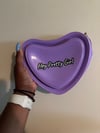 Silicone hey pretty girl heart purse
